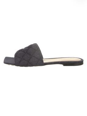 Bottega Veneta intrecciato weave denim sandals